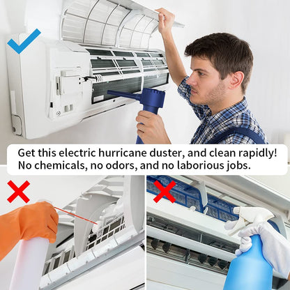 Professional Cordless Compressed Air Duster - 40000 RPM Portable Electric Blower with 6000mAh Rechargeable Battery for Effective Keyboard and Electronics Cleaning